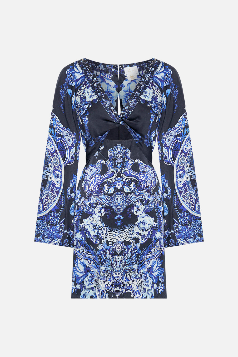 CAMILLA mini dress in Delft Dynasty print