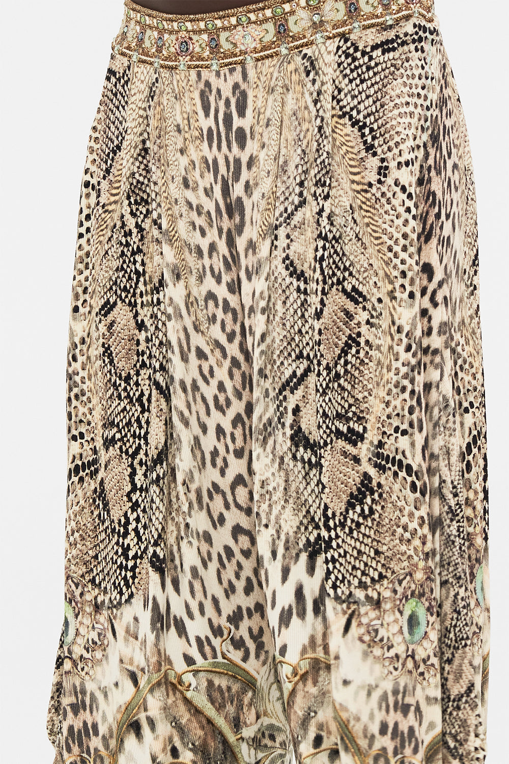 CAMILLA jersey pants in Looking Glass Houses print