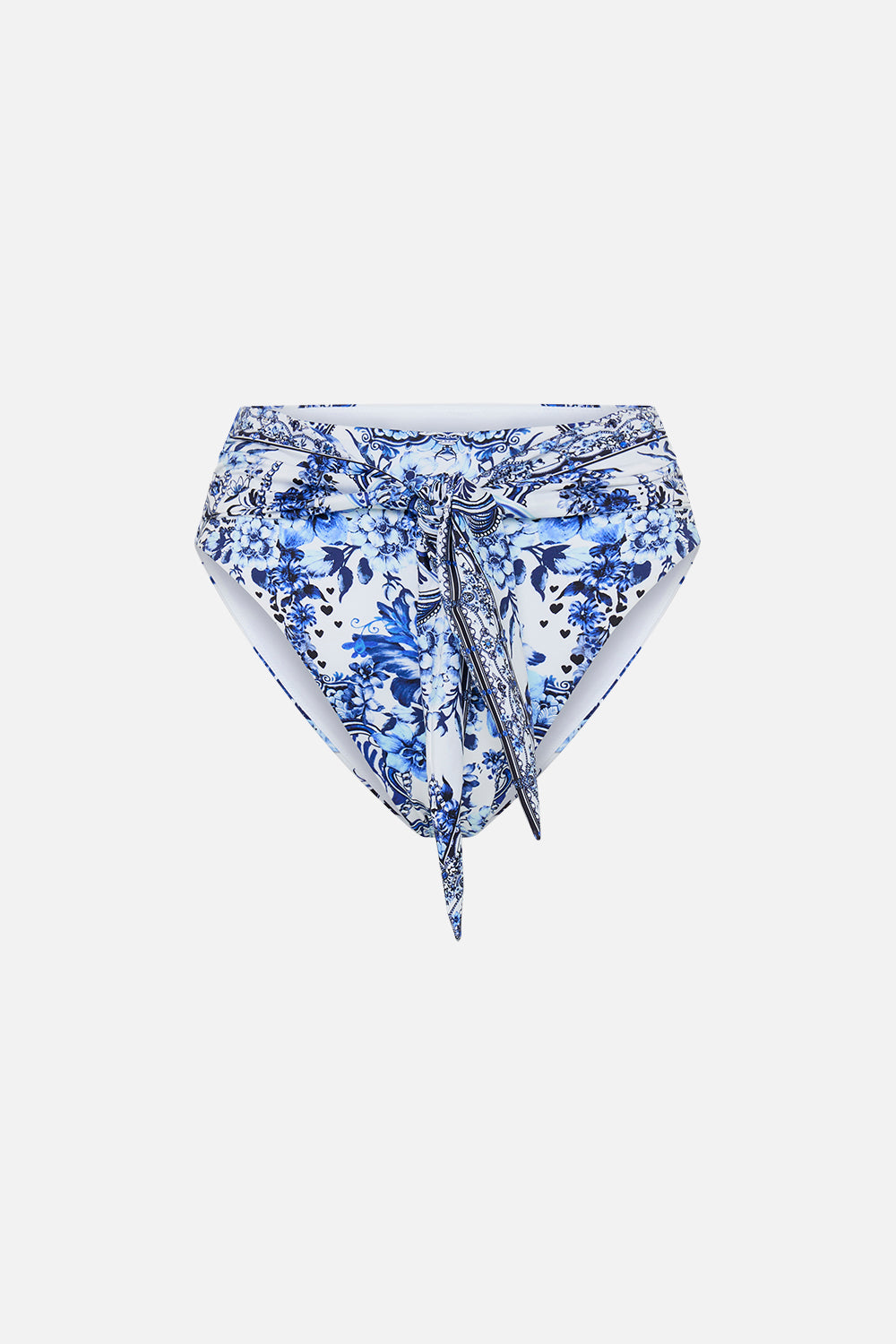CAMILLA high waisted bikini bottoms in G;aze And Graze print