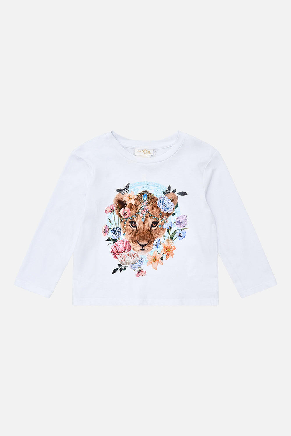 Milla by CAMILLA floral kids long sleeve top (4-10) in Woodblock Wonder