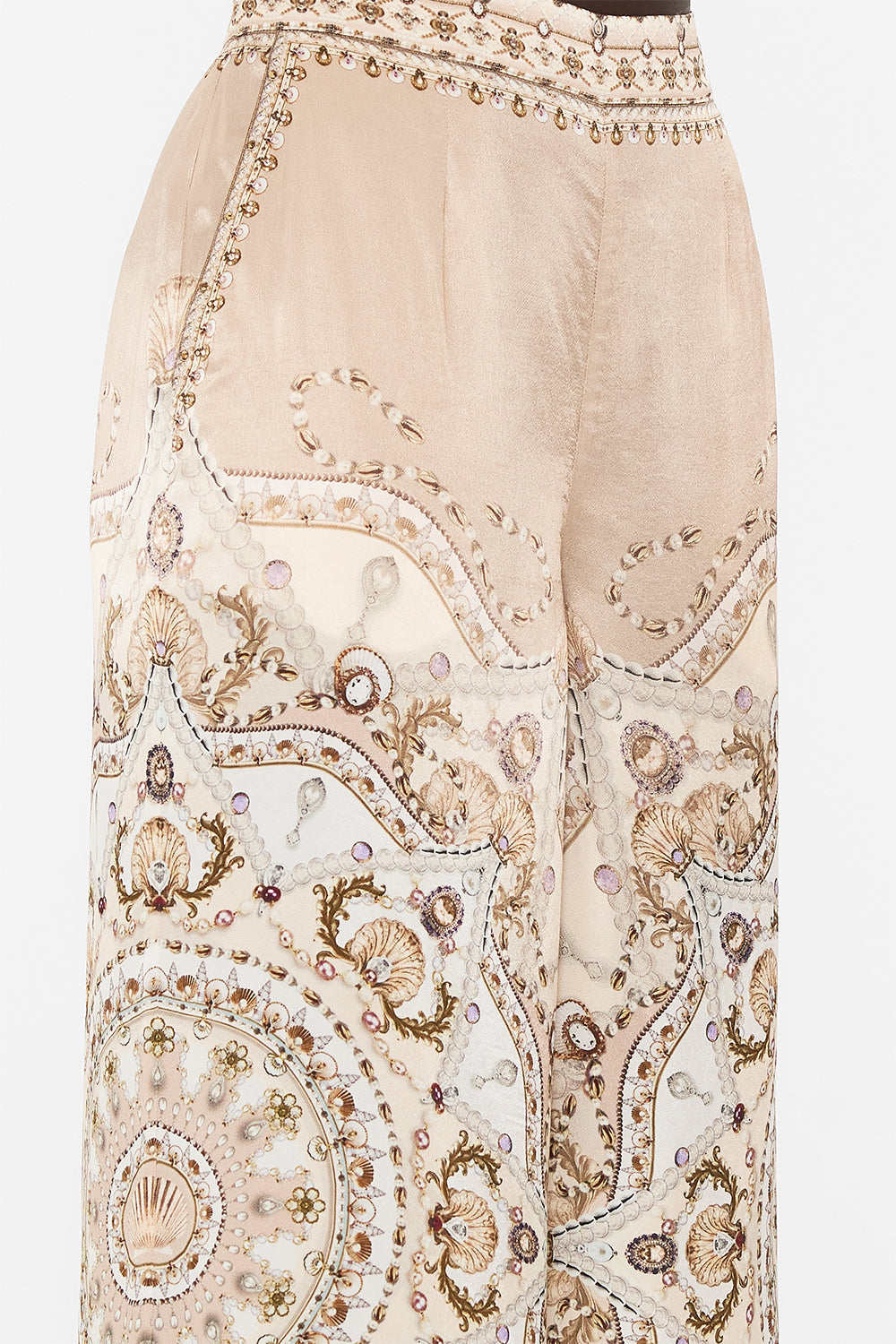 CAMILLA Blush Straight Leg Relaxed Trouser in Grotto Goddess