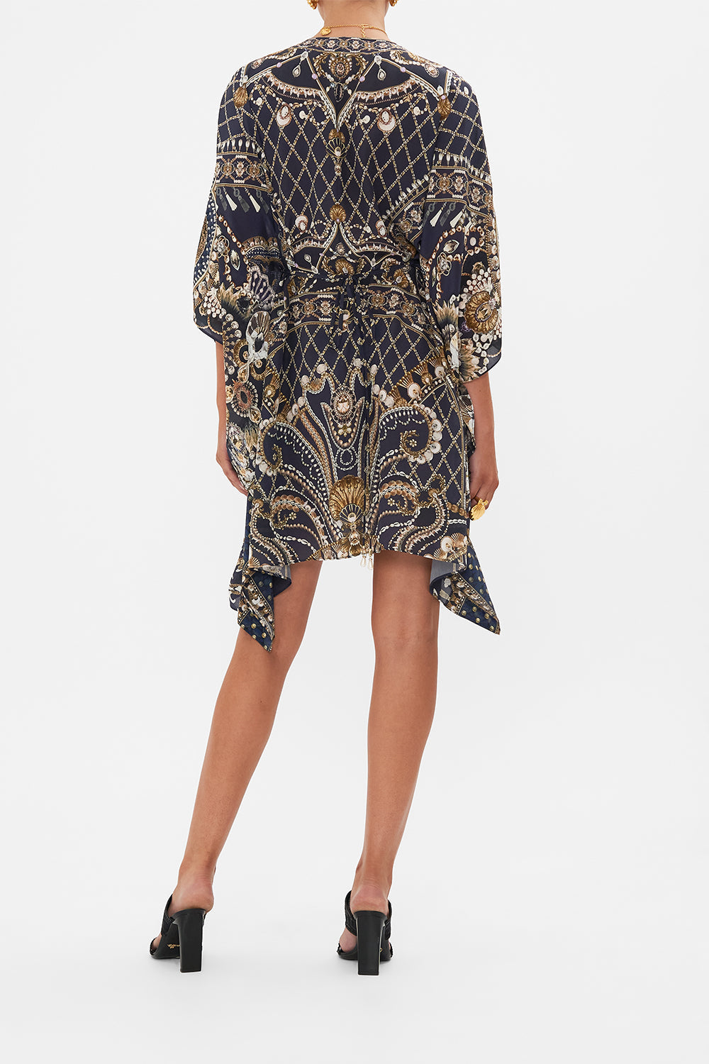 CAMILLA floral oversized scrunchie in Stitched in Time print.