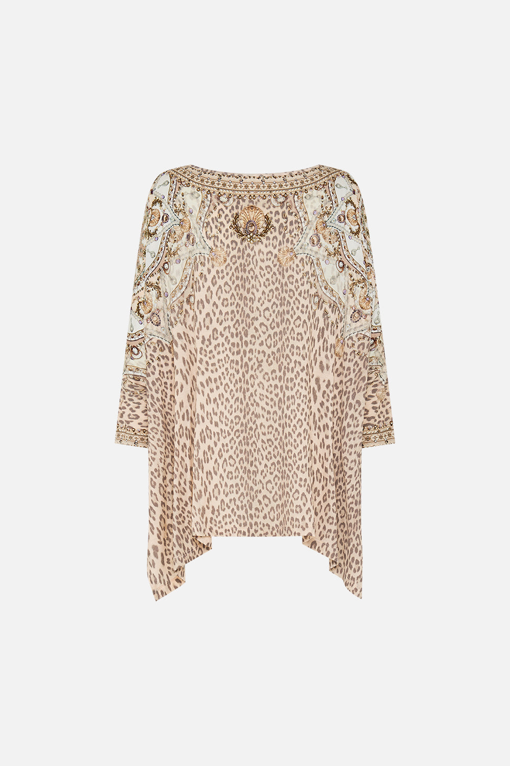 CAMILLA Blush Scoop Neck Slouch Tee in Grotto Goddess