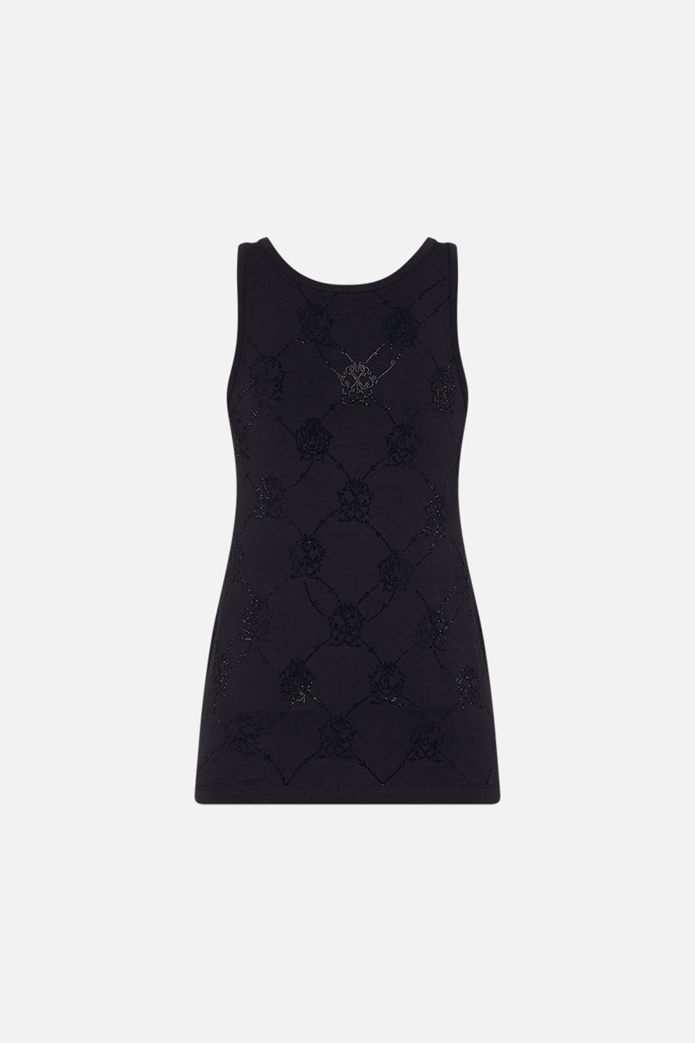 CAMILLA Leopard Jersey Scoop Neck Tank Top in Amsterglam