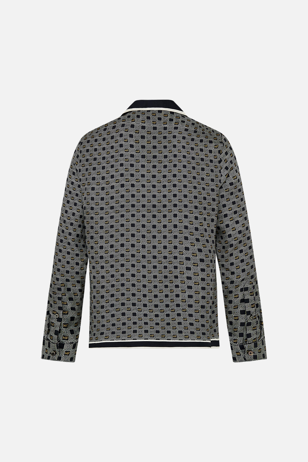 LONG SLEEVE CAMP COLLARED SHIRT RIDDLE OF THE SPHINX