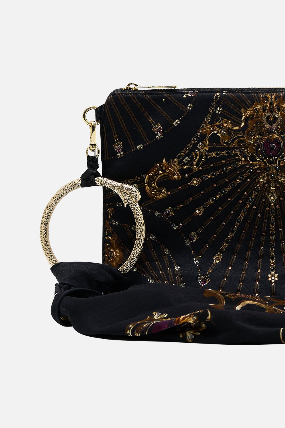 RING SCARF CLUTCH BAROQUE AROUND THE CLOCK