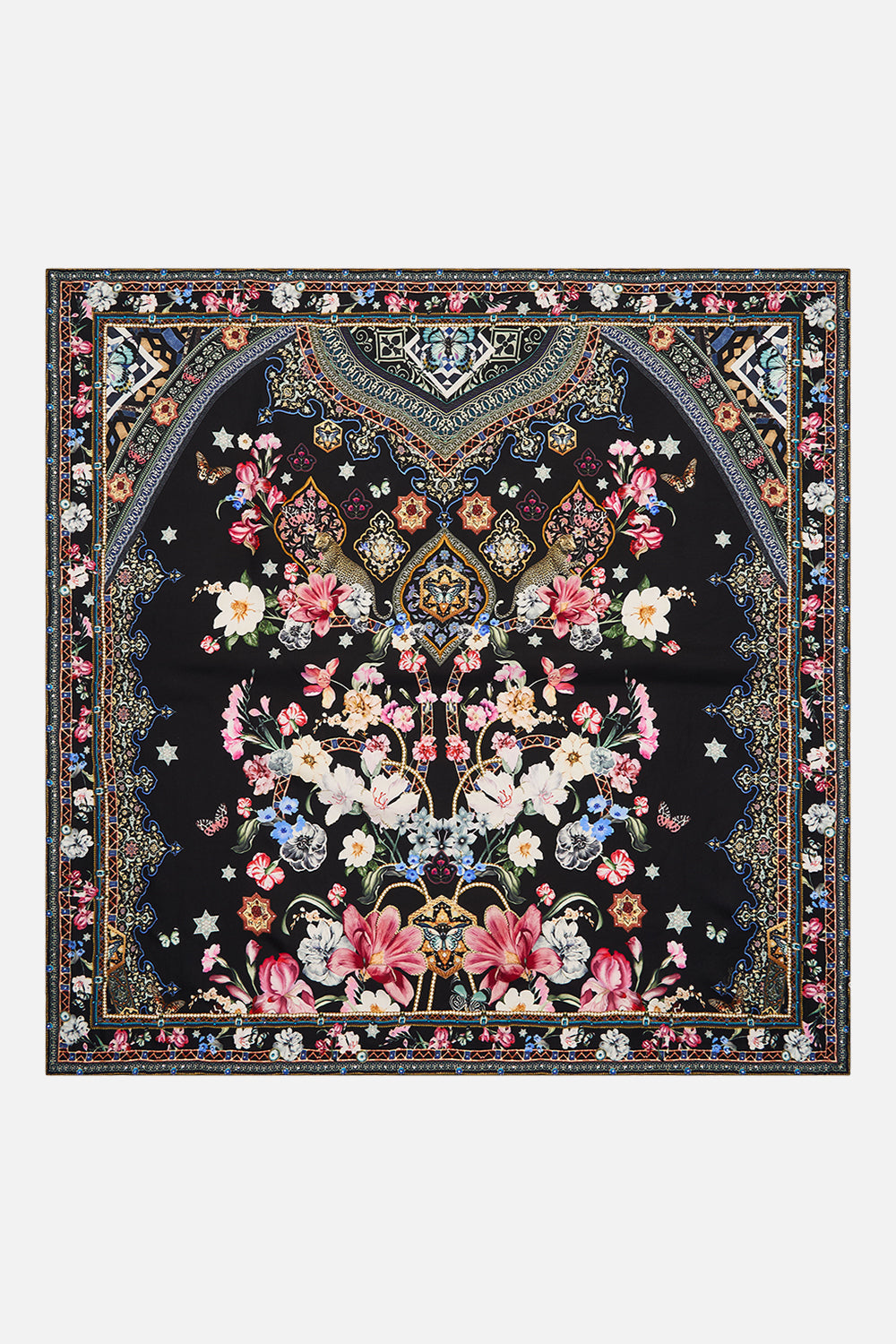 LARGE SQUARE SCARF MIDNIGHT IN MONSERRATE