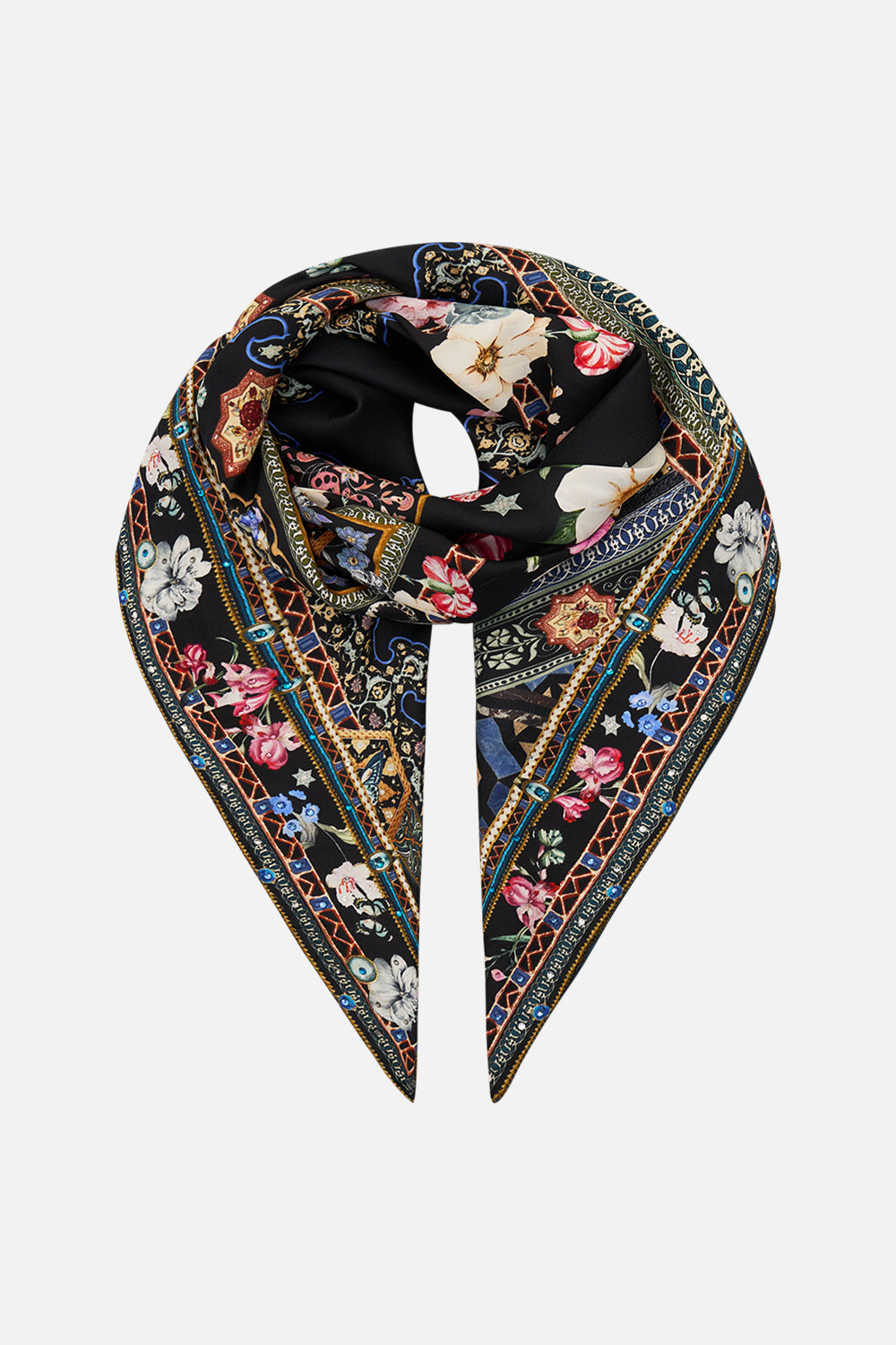 LARGE SQUARE SCARF MIDNIGHT IN MONSERRATE