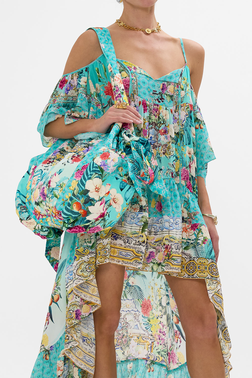 DRAWSTRING BEACH BAG GARDENS OF QUELUZ