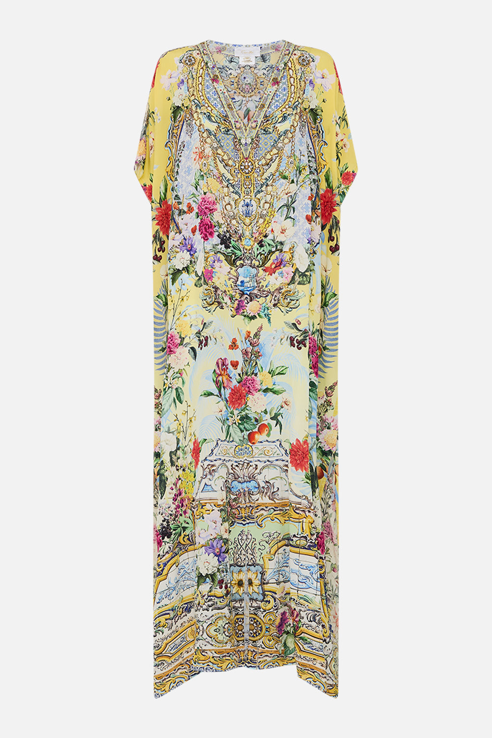 SLIM FIT KAFTAN WITH SPLIT FLOR FANTÁSTICA