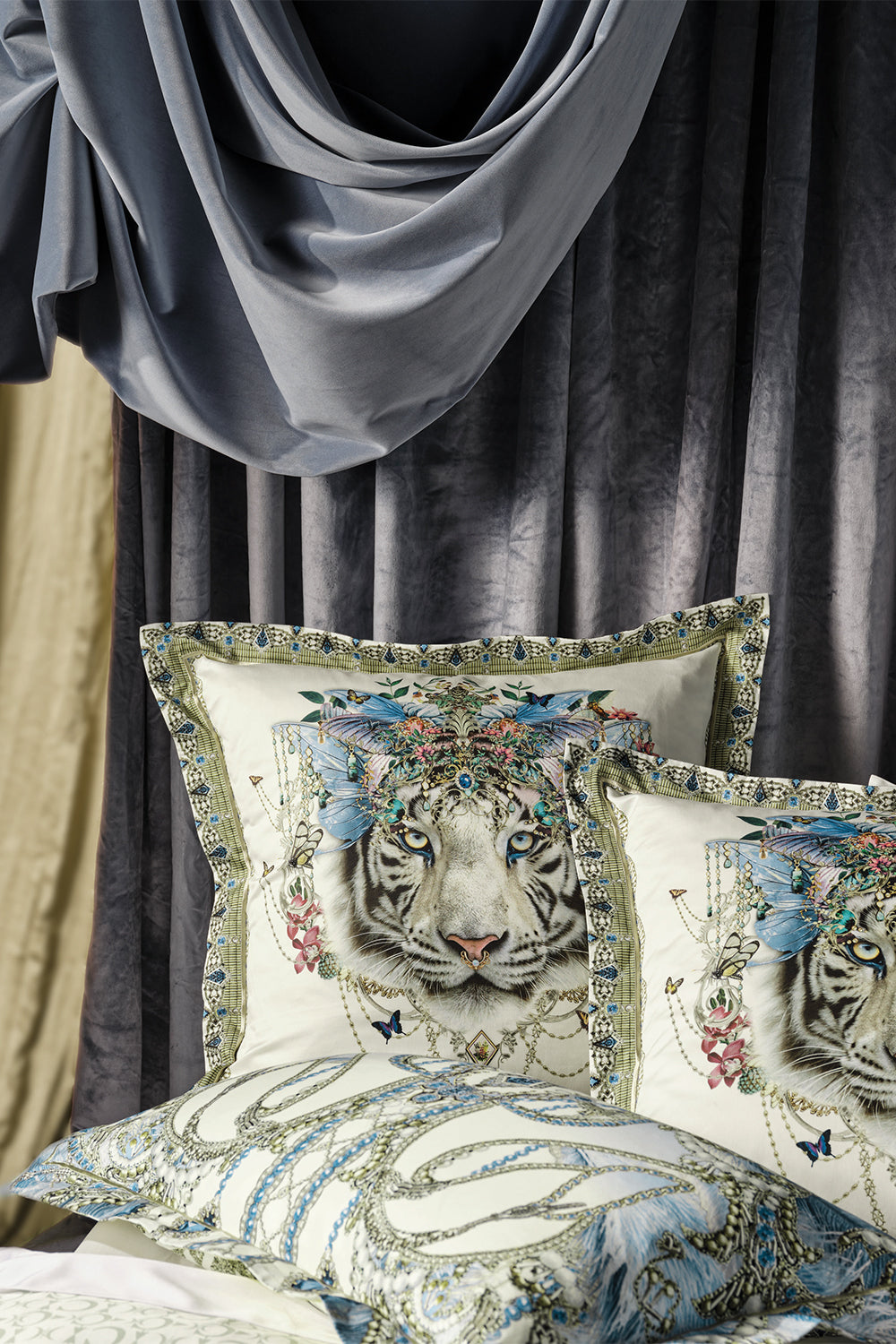 Product view of CAMILLA European Pillowcase in Moon and Back Print
