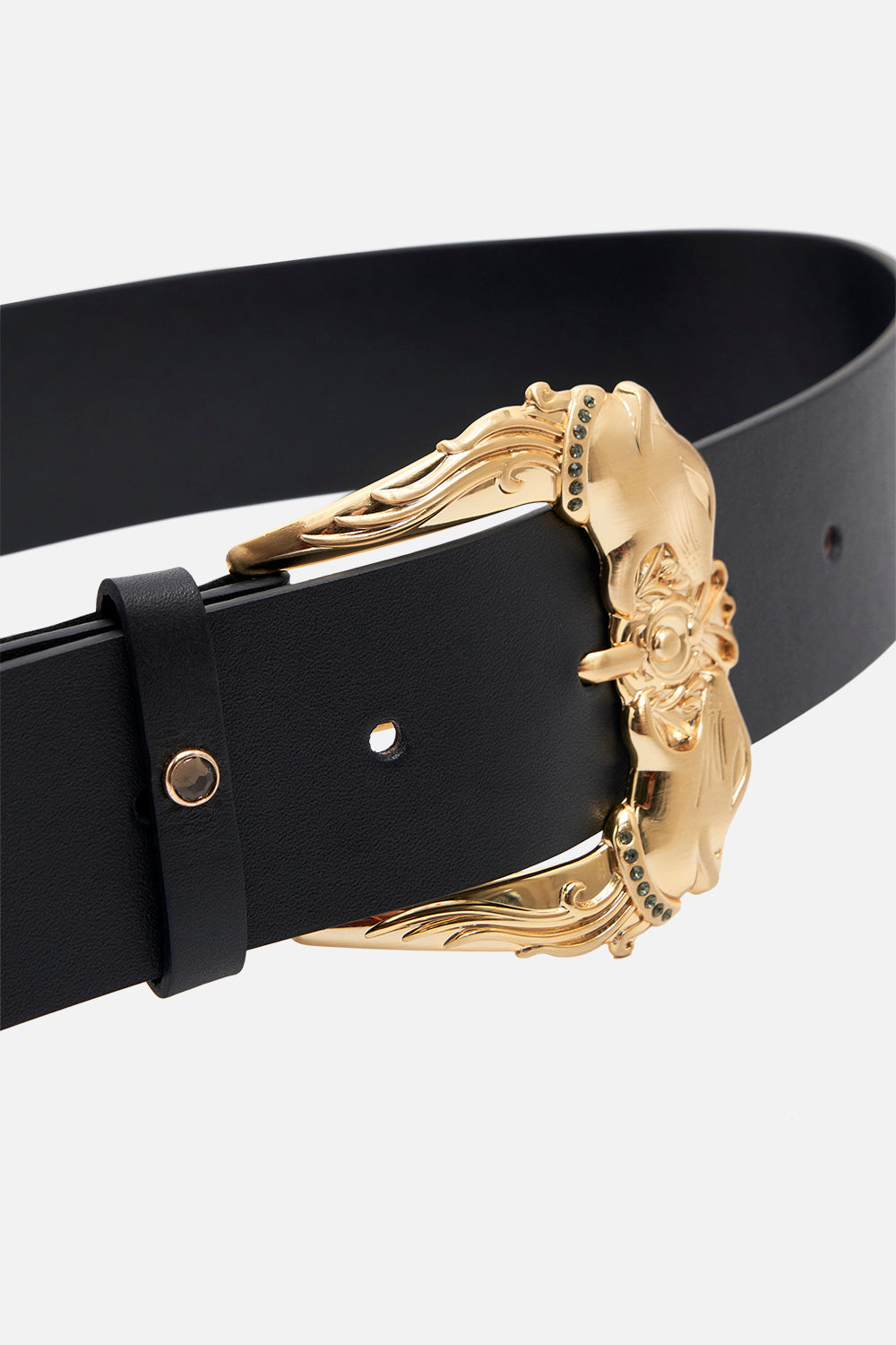 BUCKLE BELT SOLID BLACK