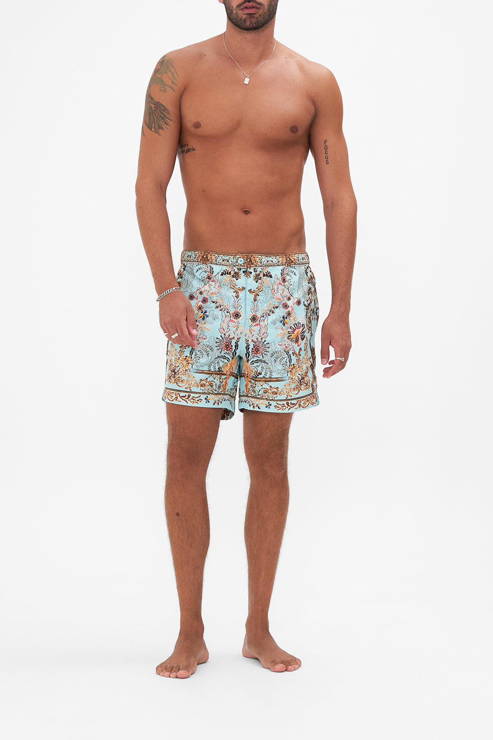 CAMILLA mens printed boardshort in Adieu Yesterday print