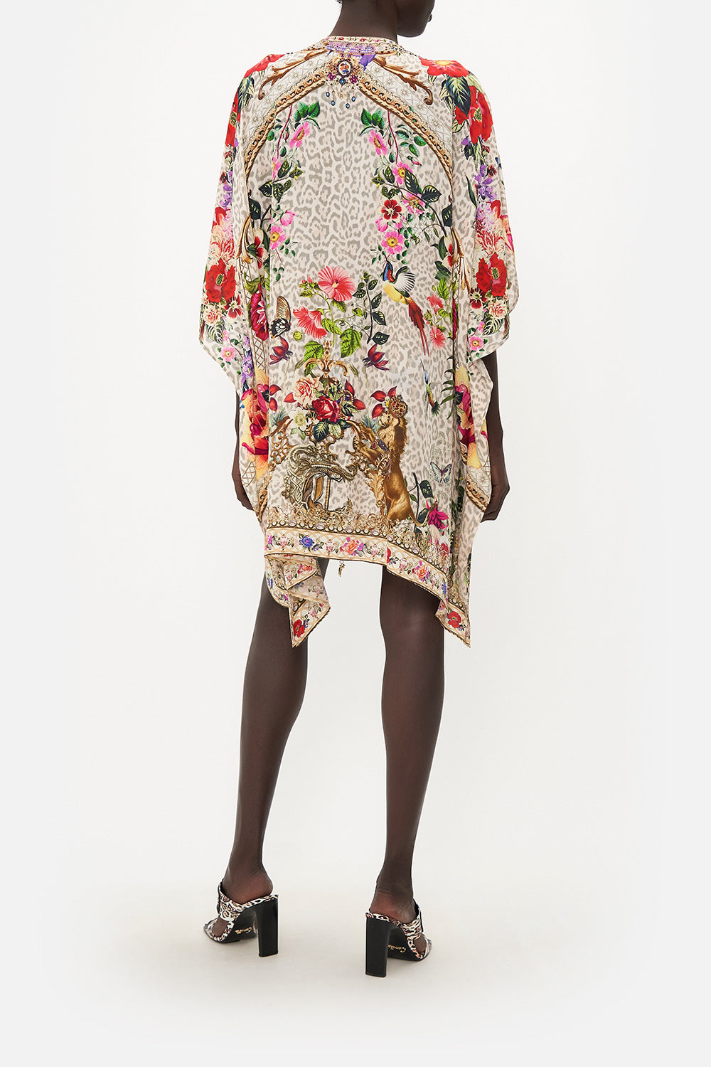 SHORT LACE UP KAFTAN LEOS BOUQUET