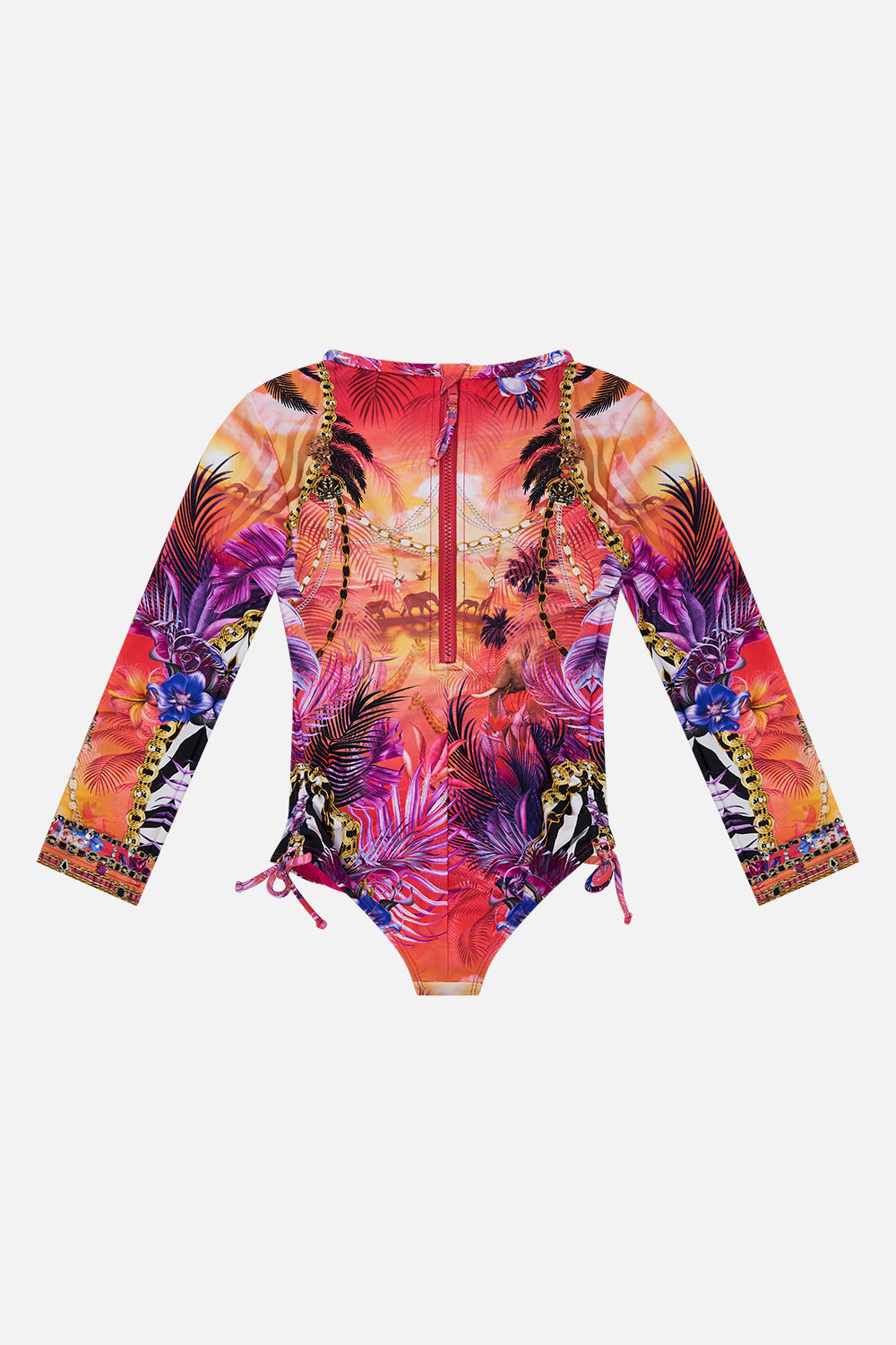 KIDS RUCHED SIDE PADDLESUIT 4-10 WILD LOVING