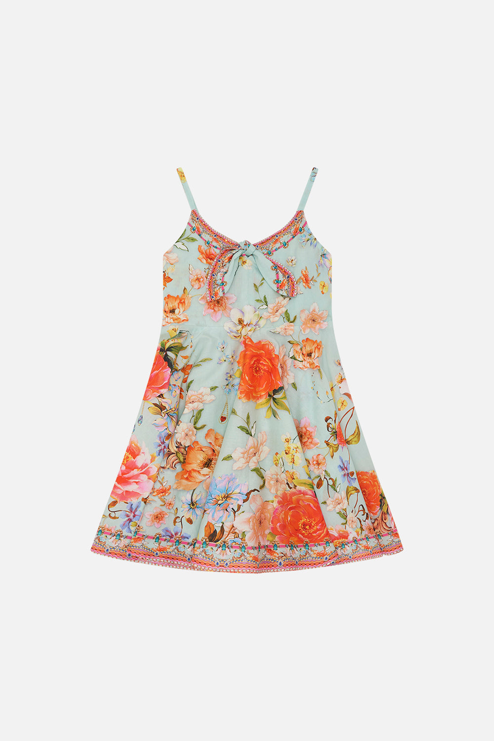 Product view of MILLA By CAMILLA kids maxi dress in Talk The Walk print
