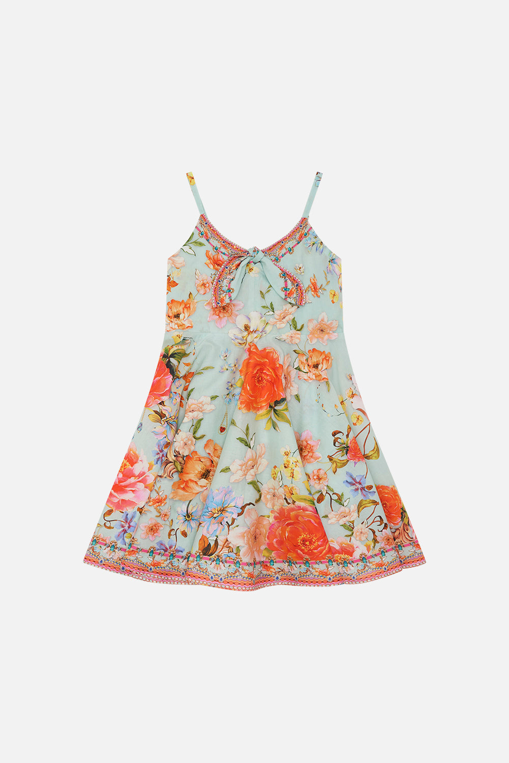 Product view of MILLA By CAMILLA kids maxi dress in Talk The Walk print