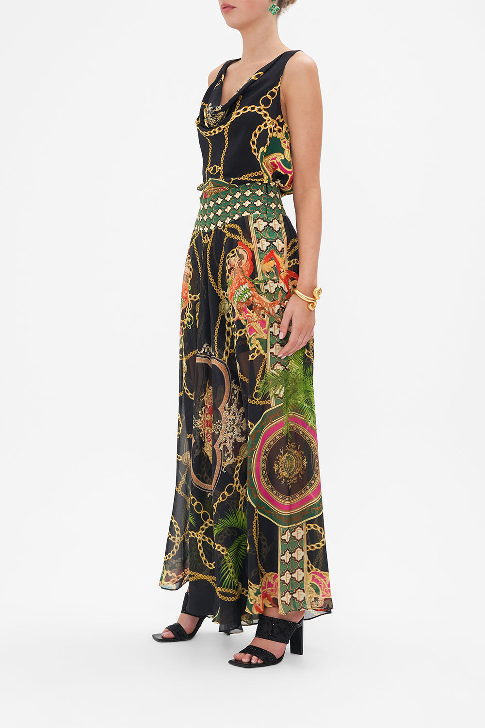 SHEER WIDE LEG PANT JEALOUSY AND JEWELS