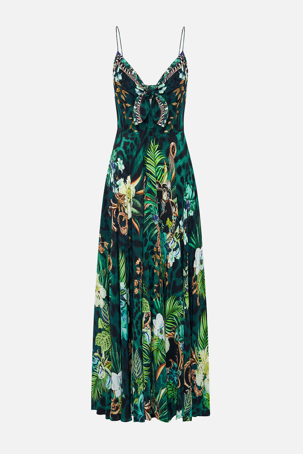 LONG DRESS WITH TIE FRONT SING MY SONG