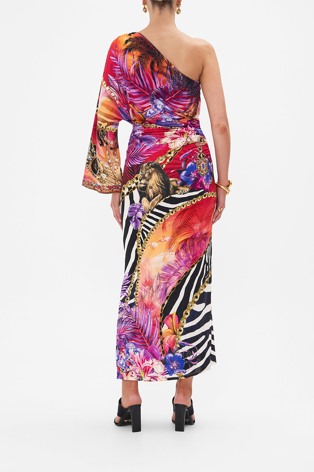 ONE SHOULDER JERSEY DRESS WILD LOVING