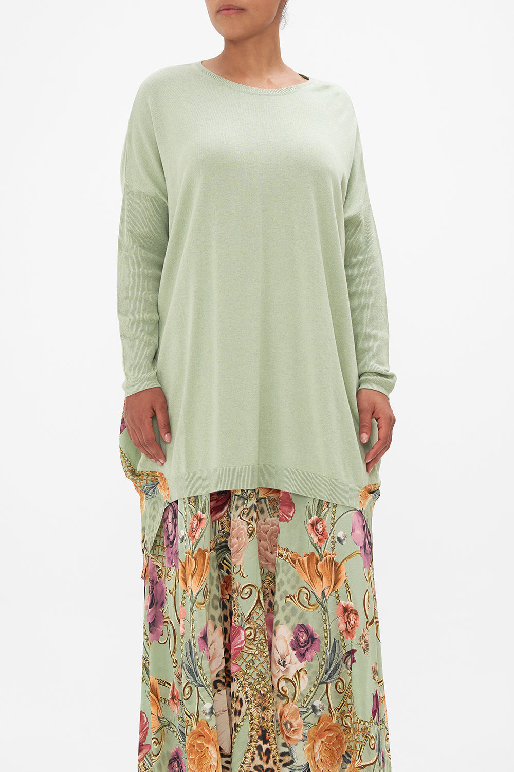 LONG SLEEVE JUMPER WITH PRINT BACK GROW AND GLOW