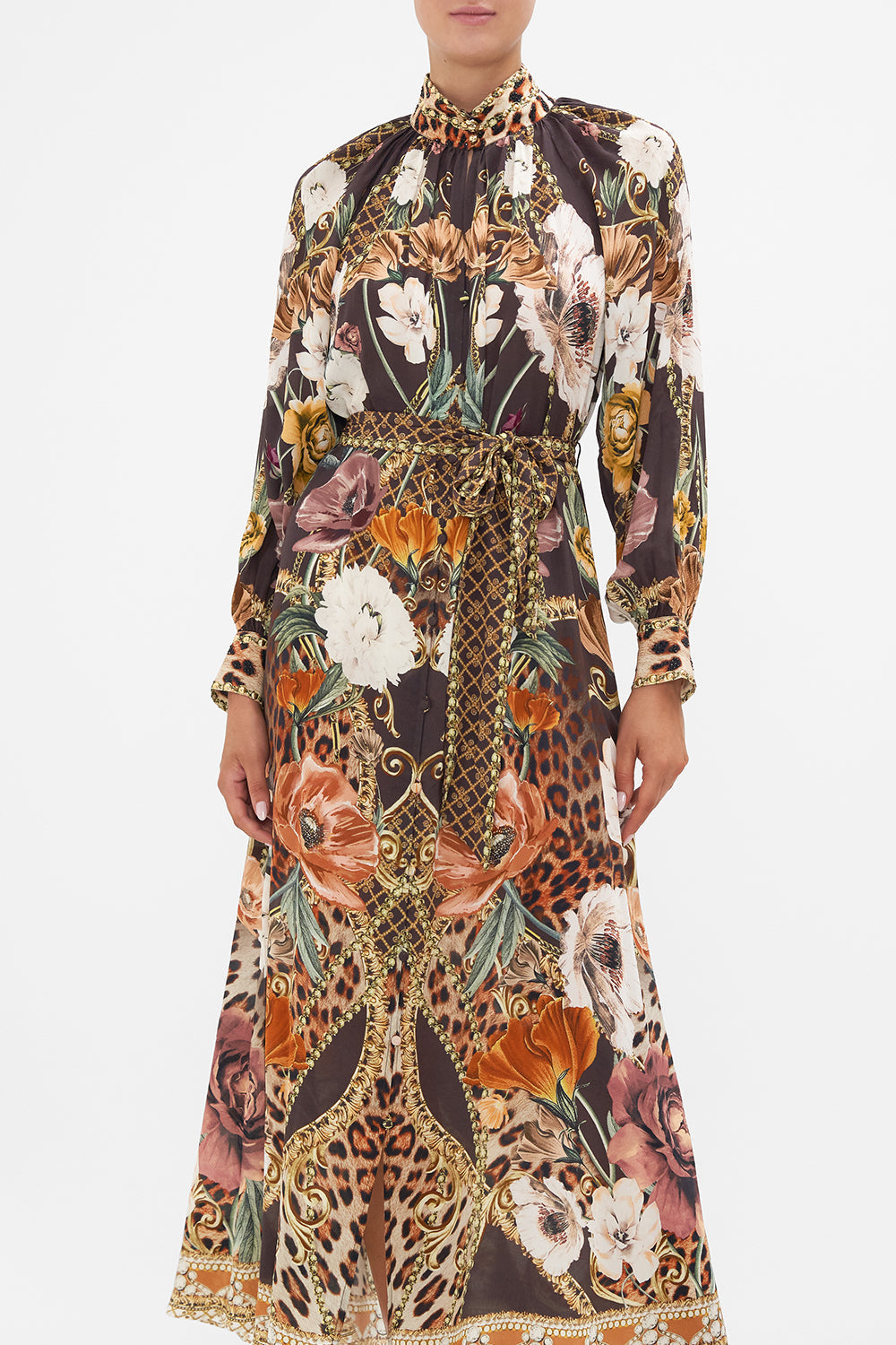 RAGLAN SLEEVE MIDI SHIRT DRESS WAVE YOUR WAND