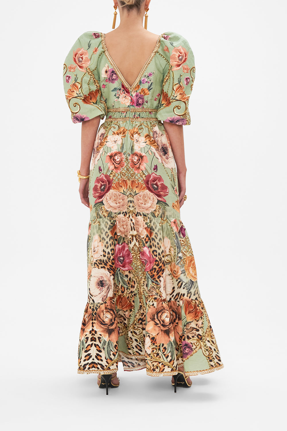 TIERED PUFF SLEEVE DRESS GROW AND GLOW