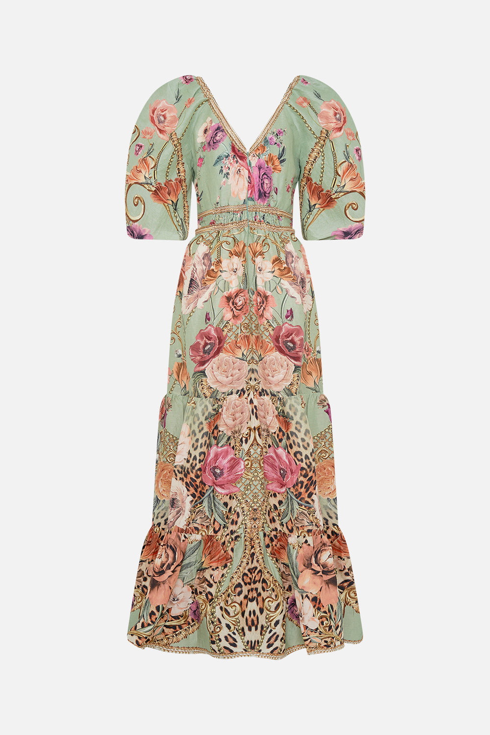 TIERED PUFF SLEEVE DRESS GROW AND GLOW