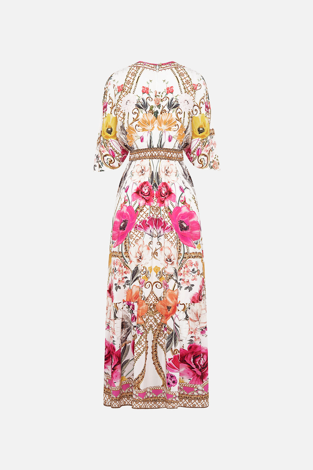 WAISTED DRESS WITH HEM RUFFLE DESTINY CALLING