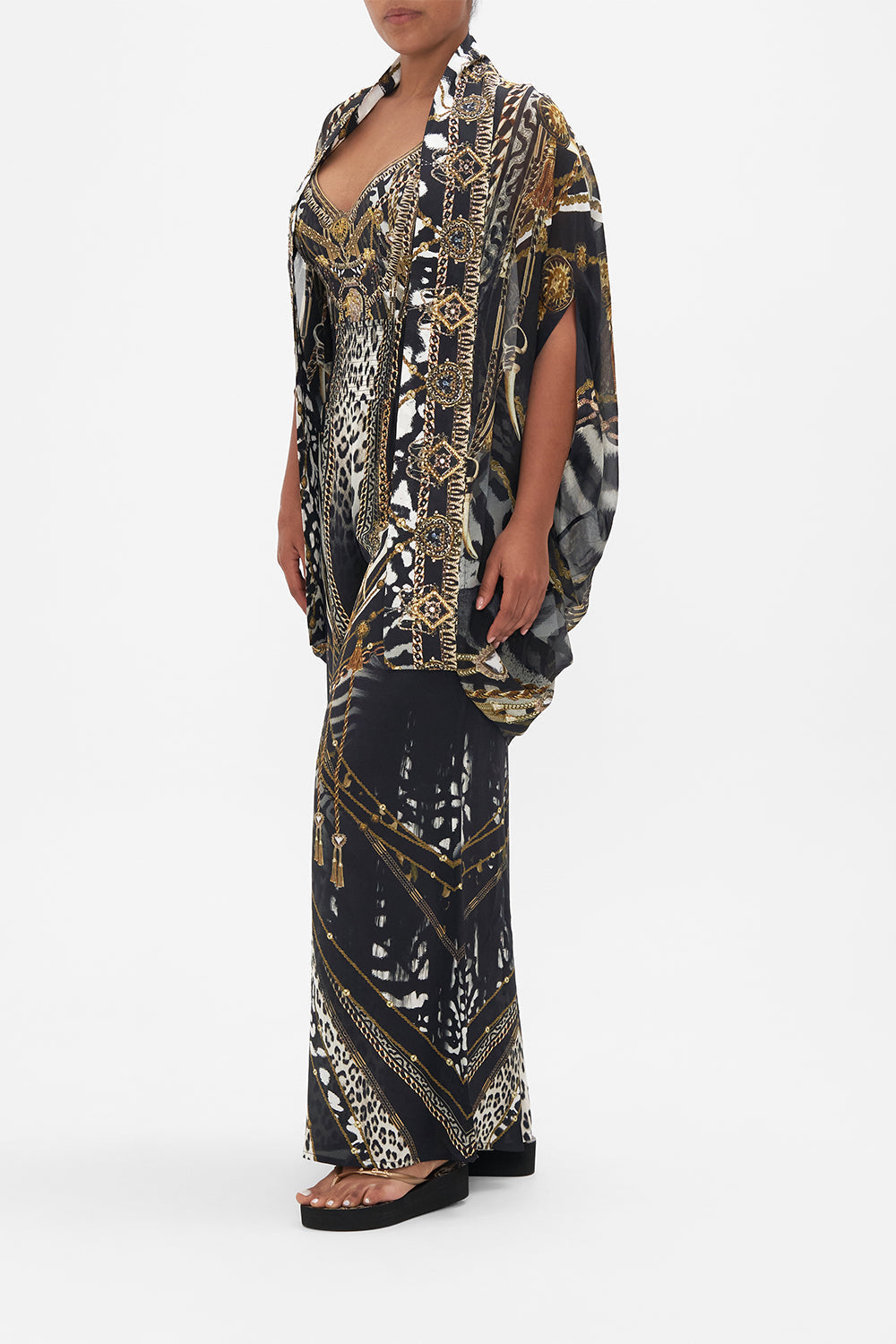 OPEN FRONT CARDI CAPE UNTAMED ROYALTY