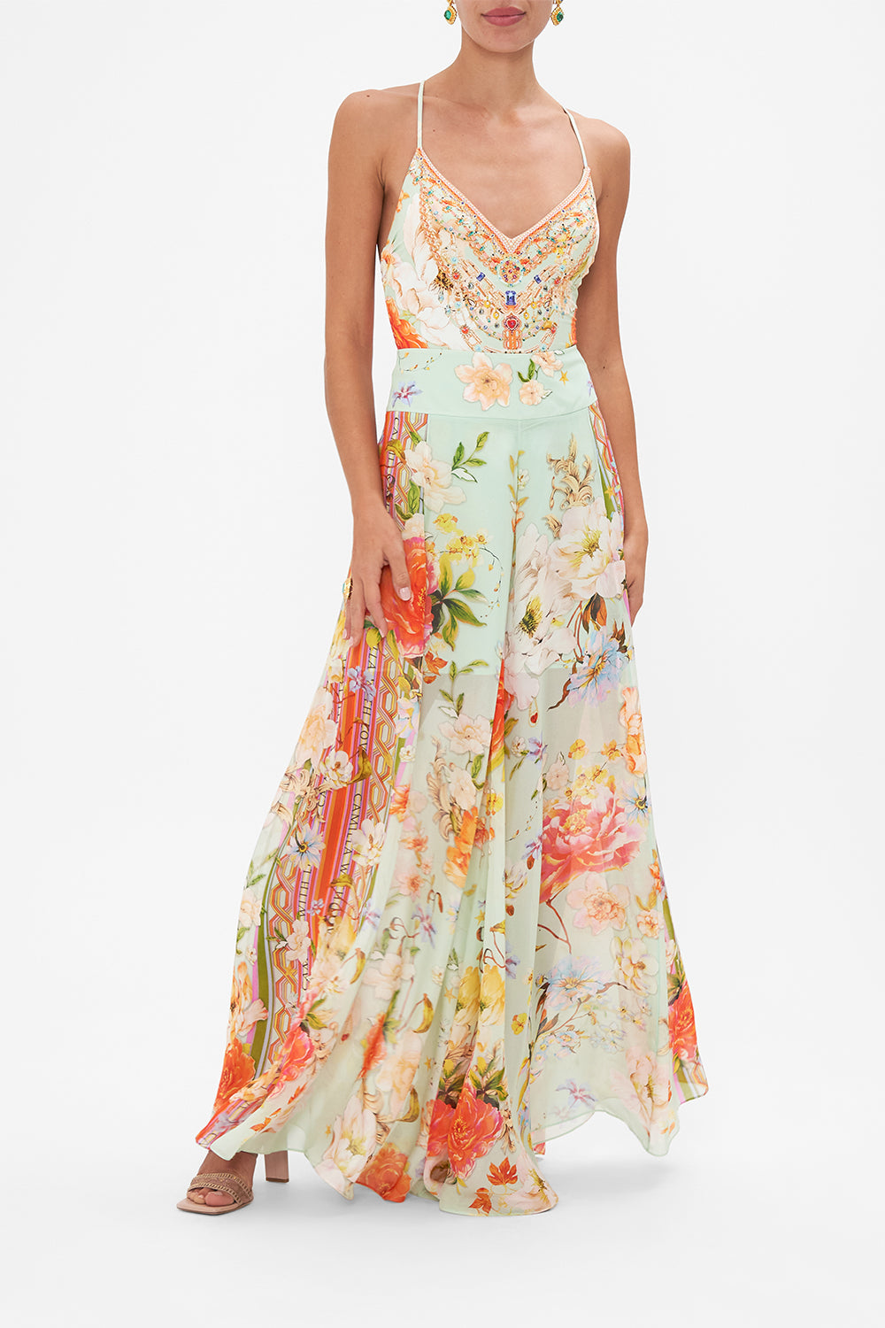 SHEER WIDE LEG PANT TALK THE WALK