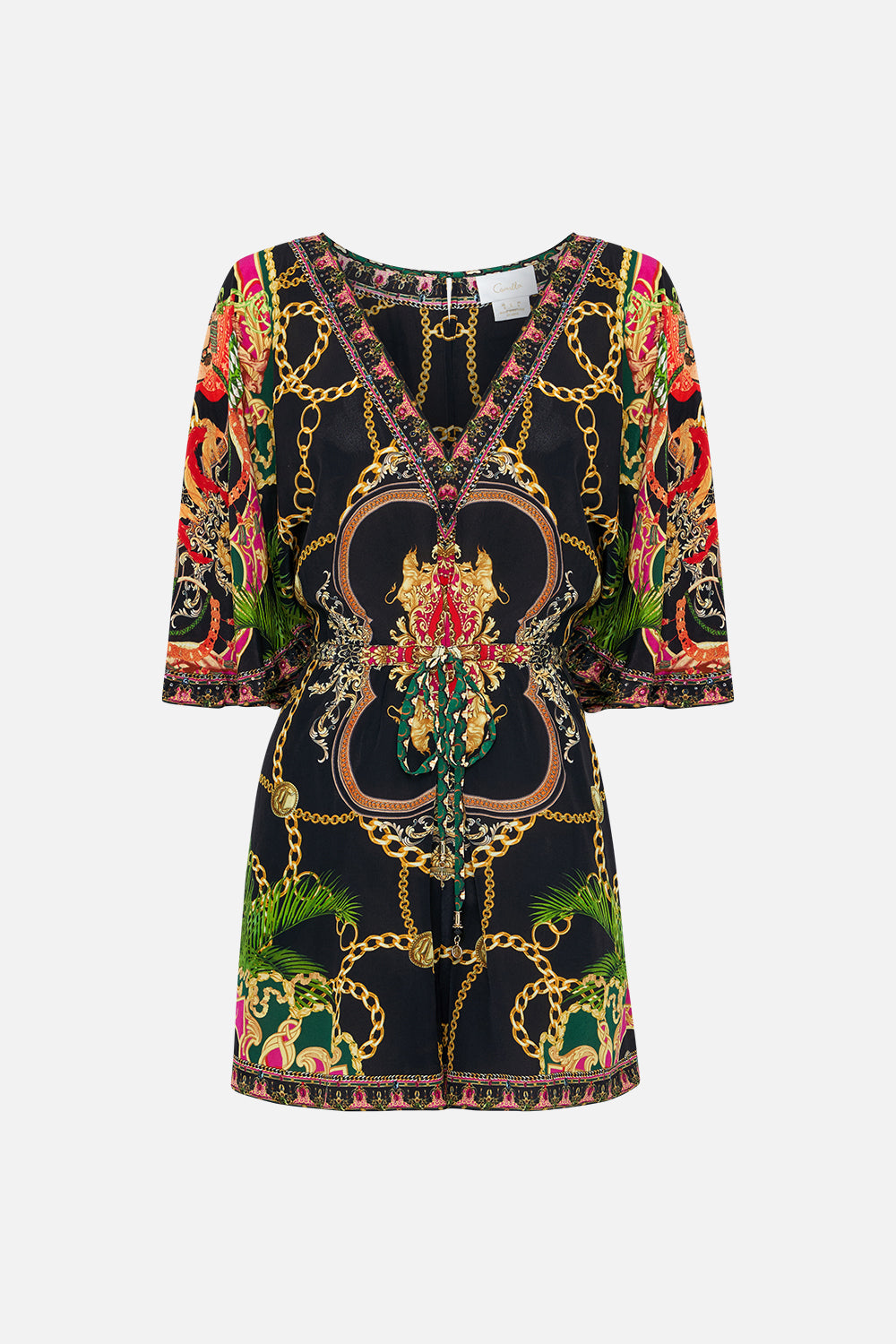 FLUTTER SLEEVE GATHERED WAIST PLAYSUIT JEALOUSY AND JEWELS