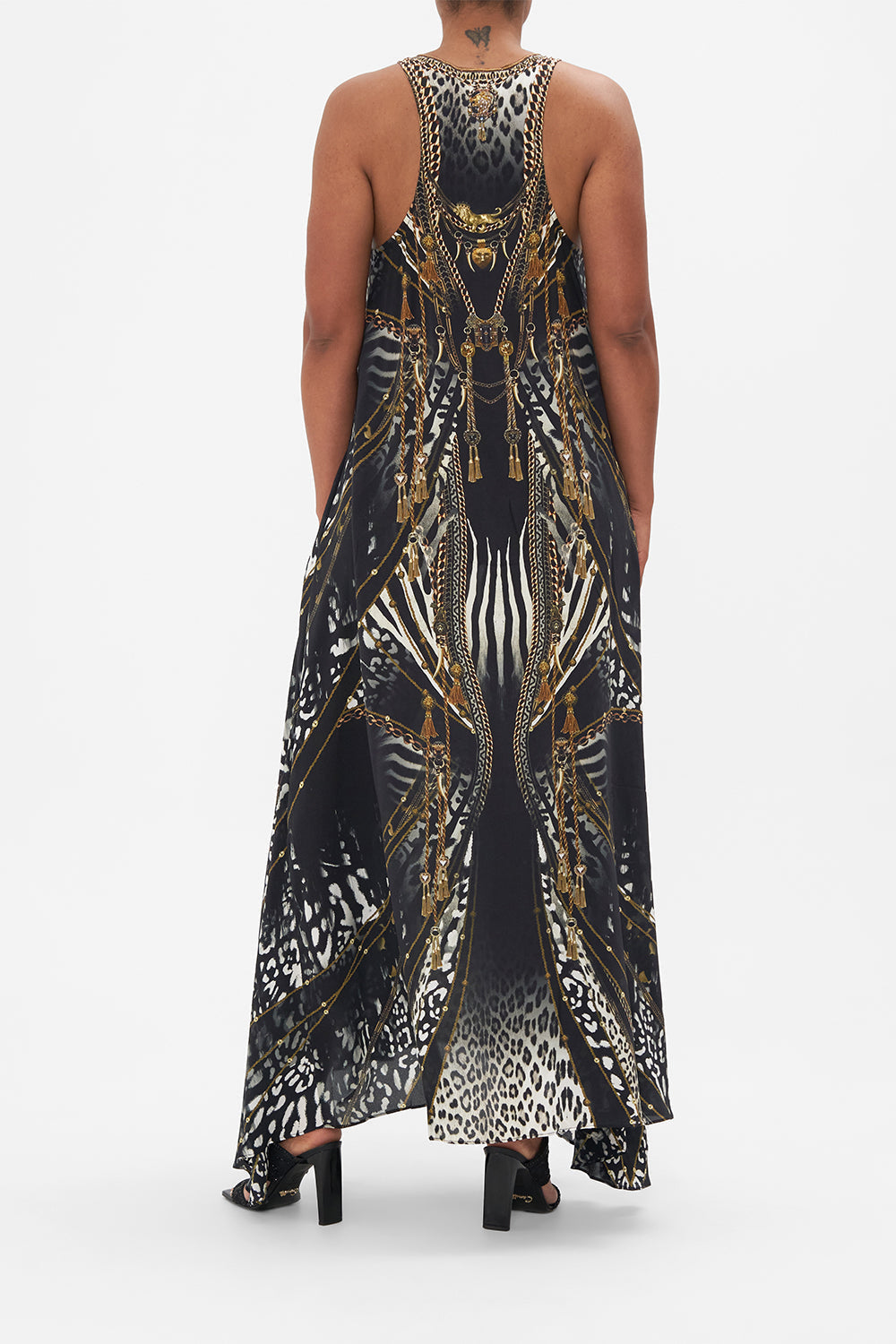 LACE UP RACER BACK DRESS UNTAMED ROYALTY