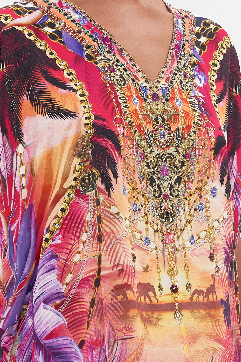 SLIM FIT KAFTAN WITH SPLIT WILD LOVING