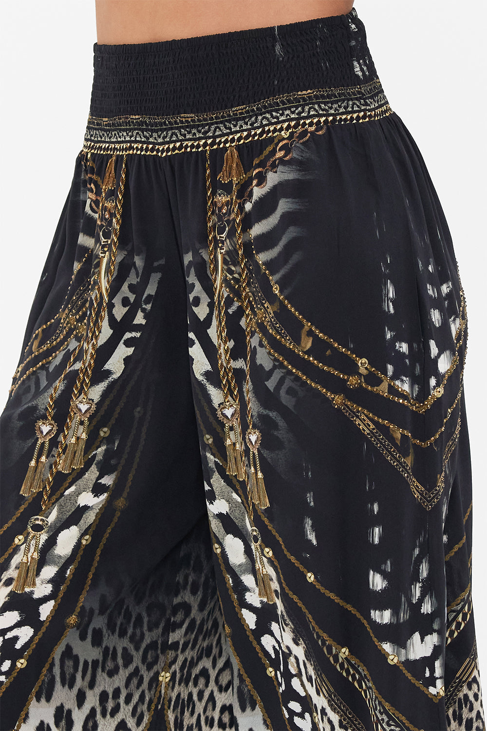 SHIRRED WAIST PANT UNTAMED ROYALTY