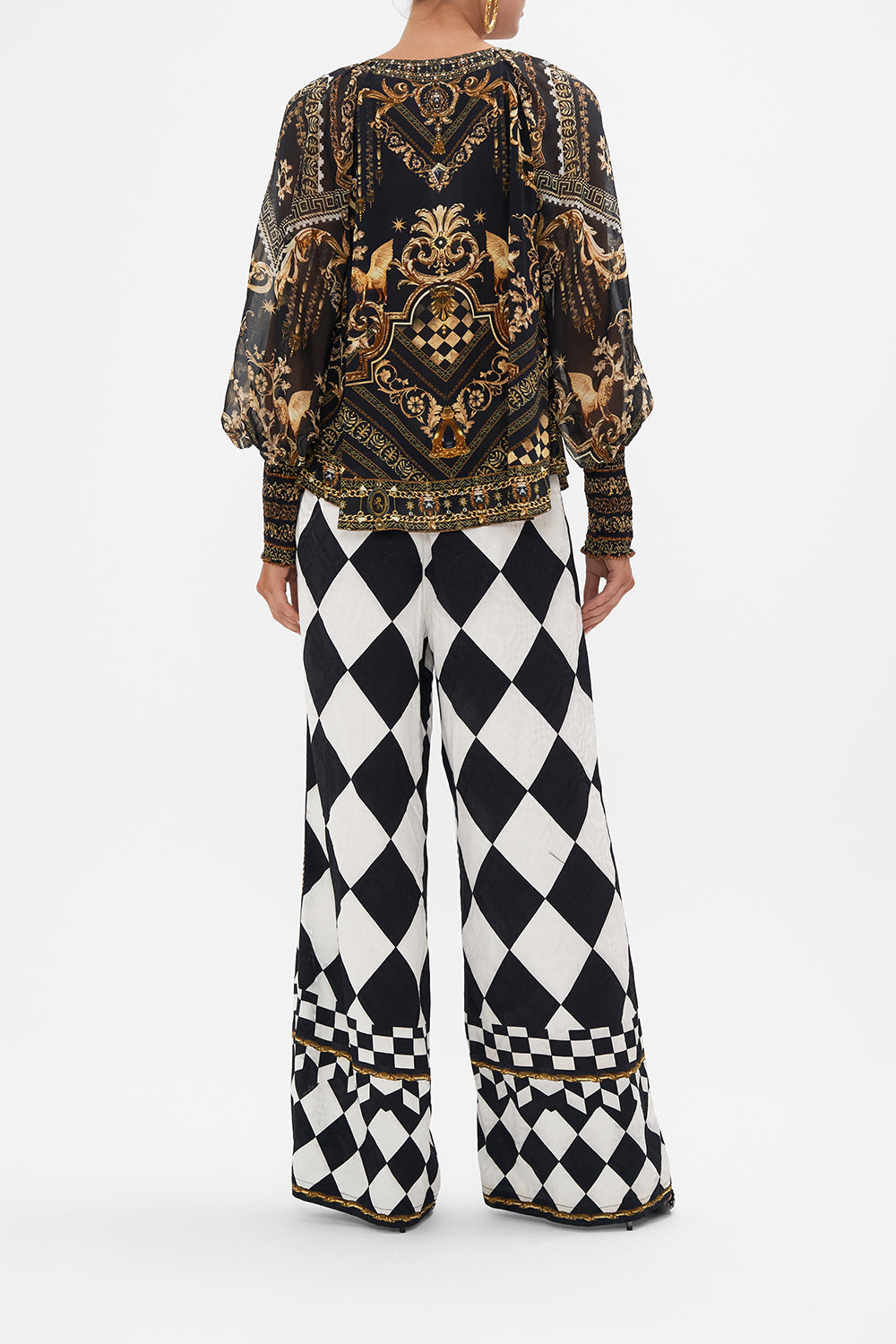 SHIRRED CUFF BLOUSE DUOMO DYNASTY