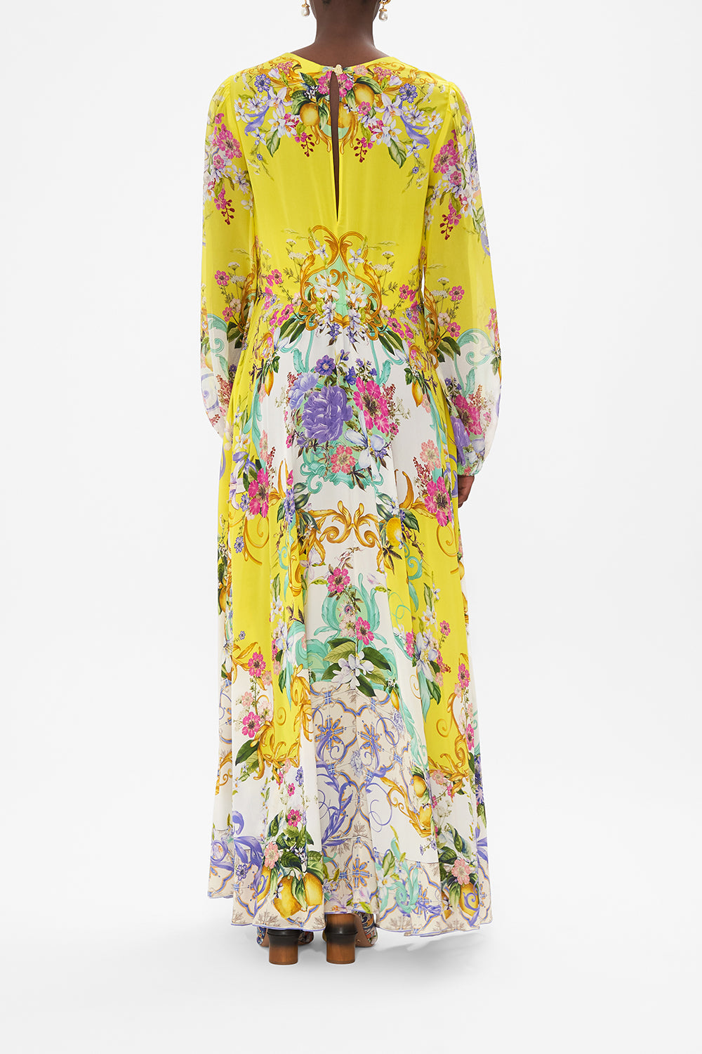 TIE FRONT LONG SLEEVE DRESS CATERINA SPRITZ