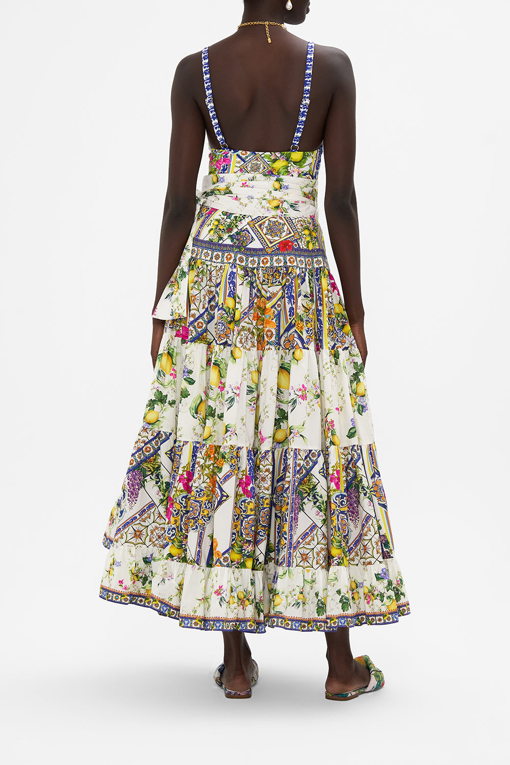 WRAP SKIRT WITH GATHERED PANELS CATERINA SPRITZ