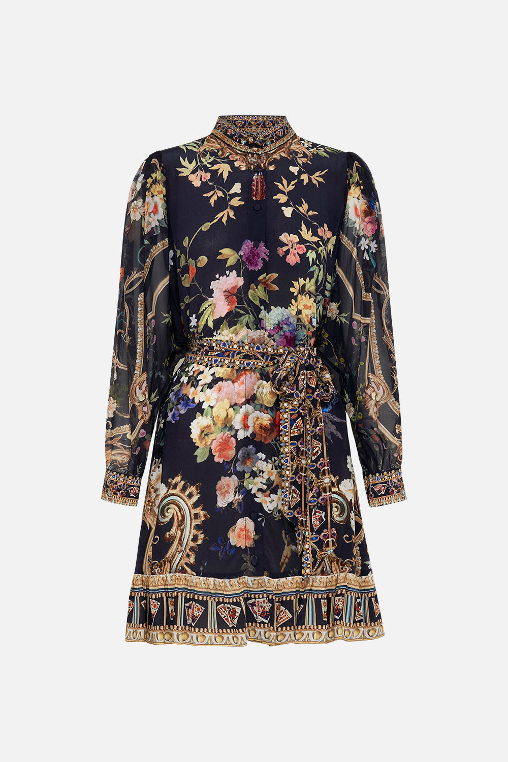 DROP SLEEVE SHIRT DRESS PLAY YOUR CARDS RIGHT