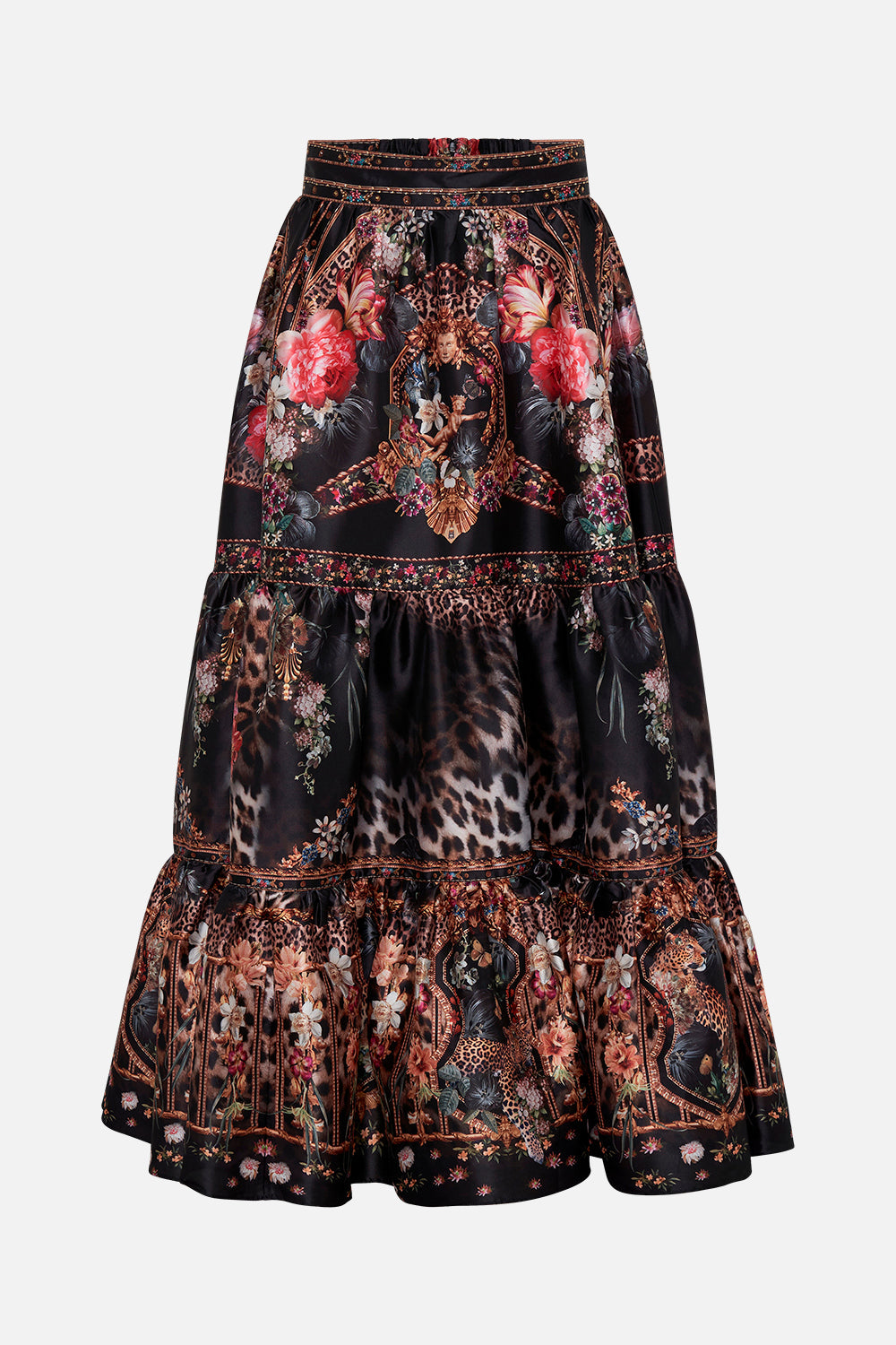 HIGH WAISTED TIERED SKIRT A NIGHT AT THE OPERA