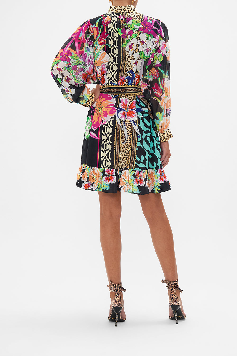 DROP SLEEVE SHIRT DRESS PRINTED PRIMA VERA