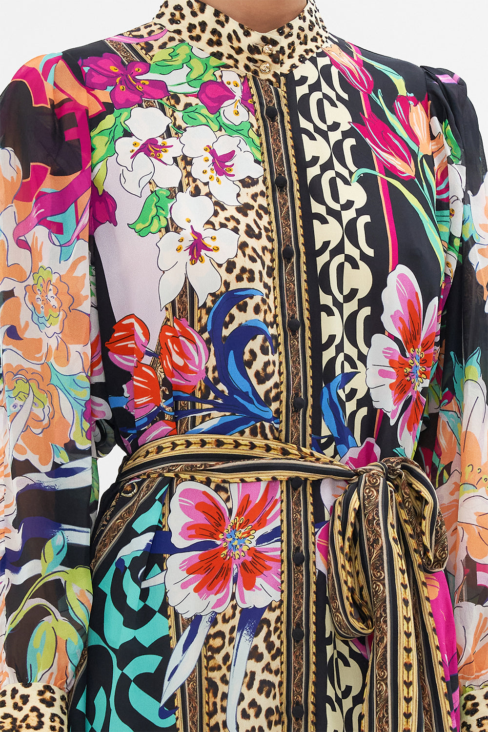 DROP SLEEVE SHIRT DRESS PRINTED PRIMA VERA