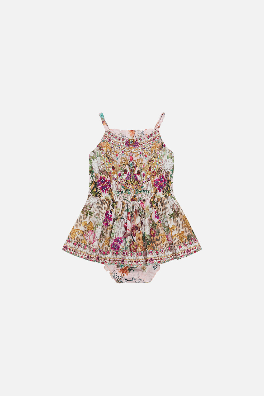 Product view of MILLA BY CAMILLA pink babies jumpdress in Bambino Bliss print
