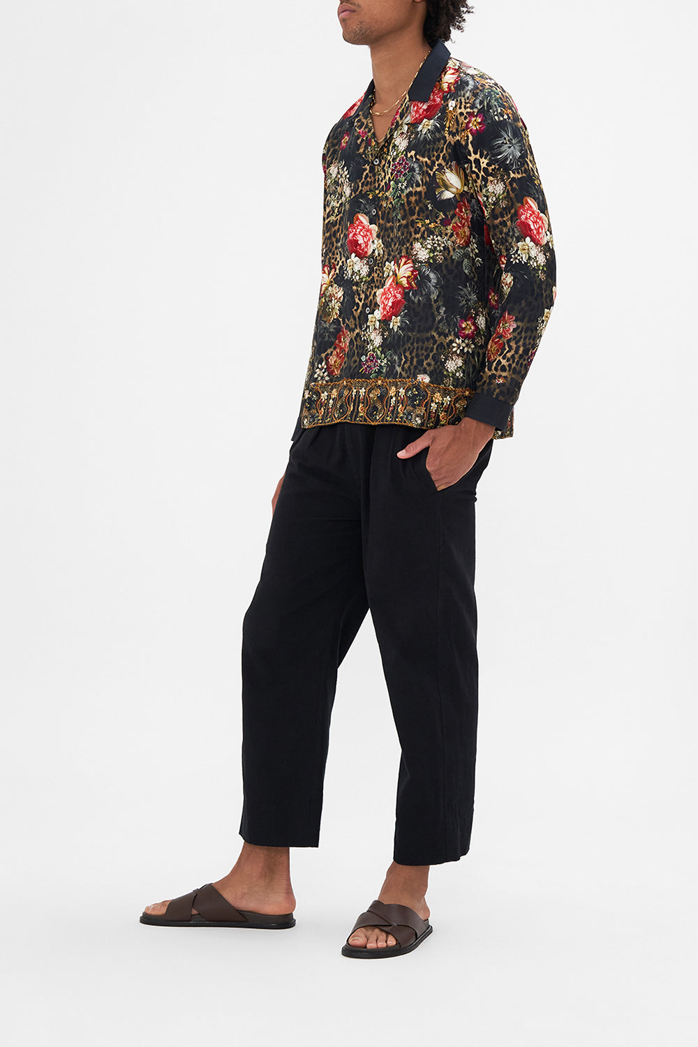 LONG SLEEVE CAMP COLLARED SHIRT A NIGHT AT THE OPERA