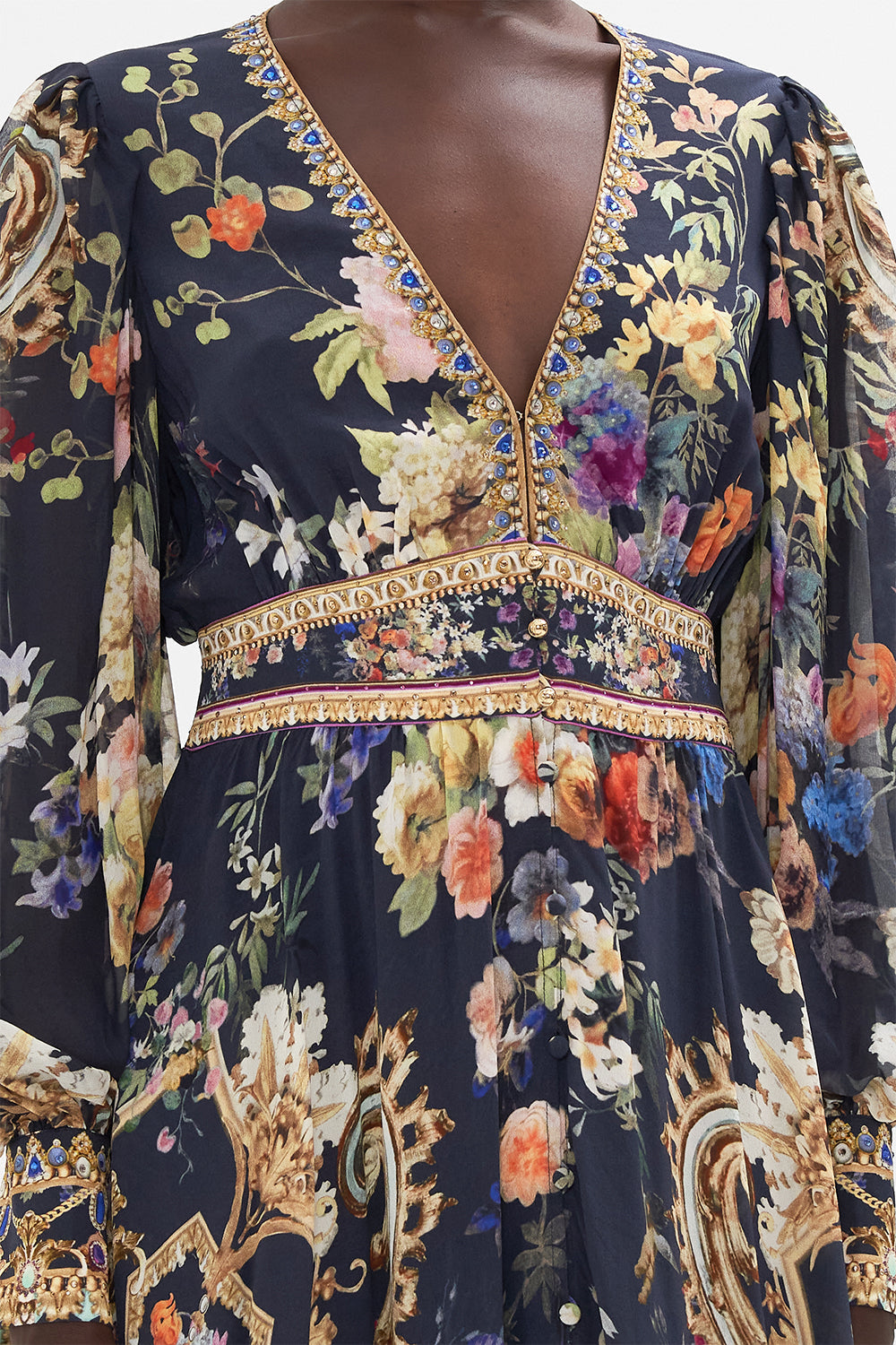 LONG BUTTON FRONT DRESS PLAY YOUR CARDS RIGHT