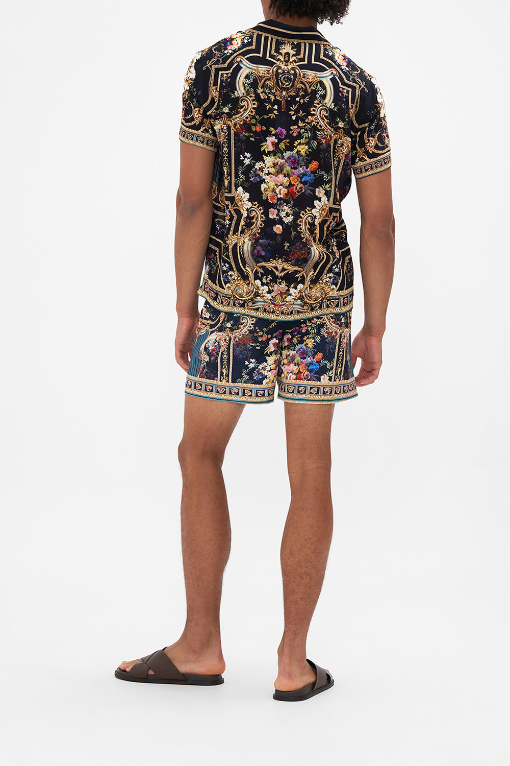 SHORT SLEEVE CAMP COLLARED SHIRT PLAY YOUR CARDS RIGHT