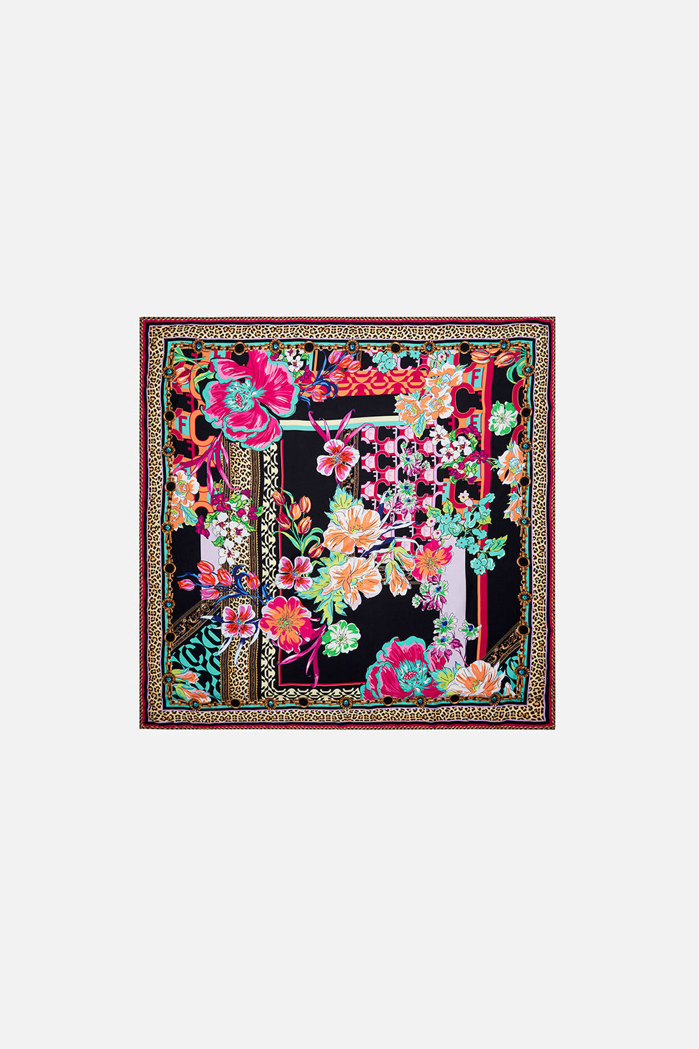 LARGE SQUARE SCARF PRINTED PRIMA VERA