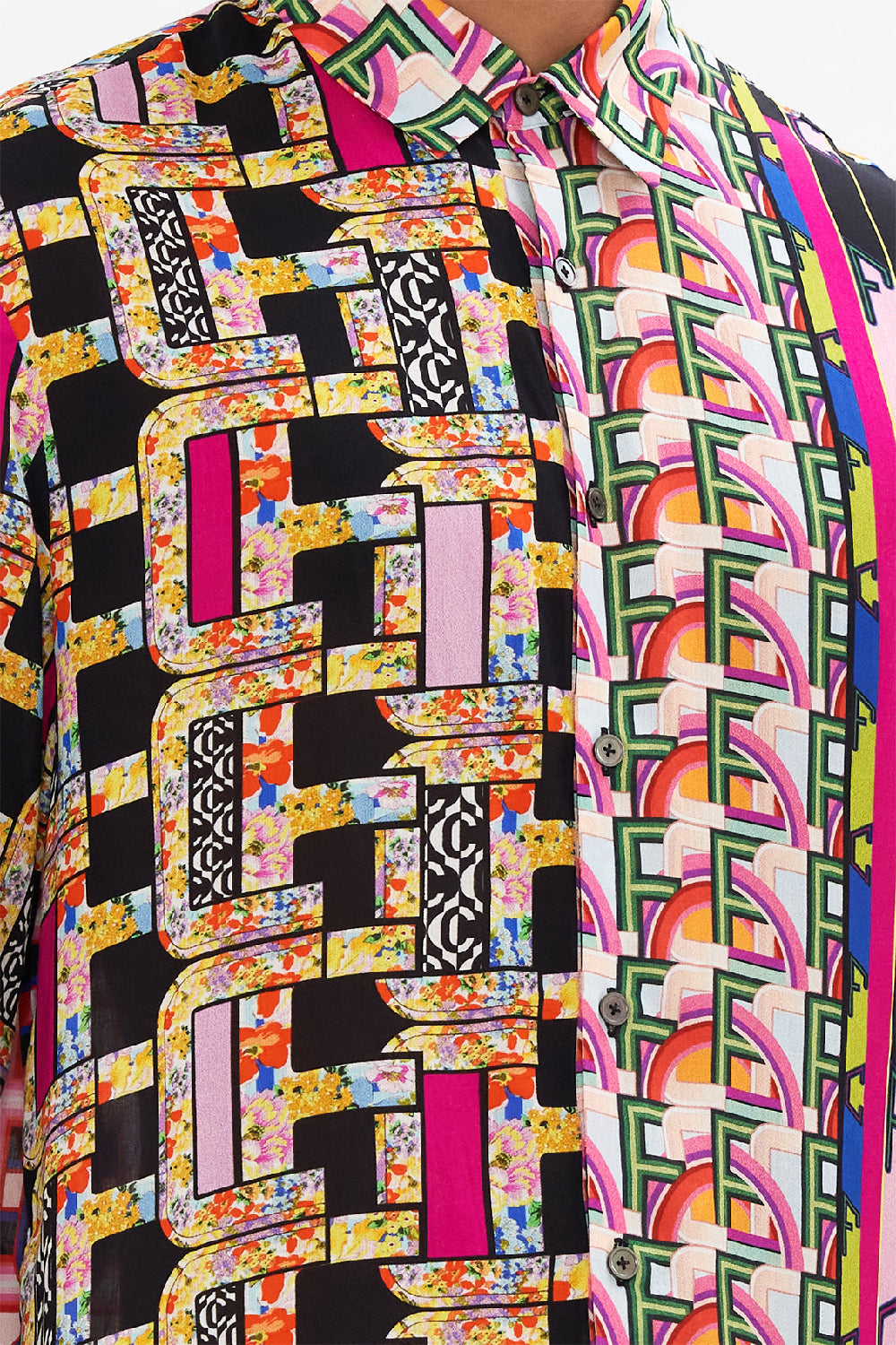 COLLARED LONG SLEEVE SHIRT ROME RETRO