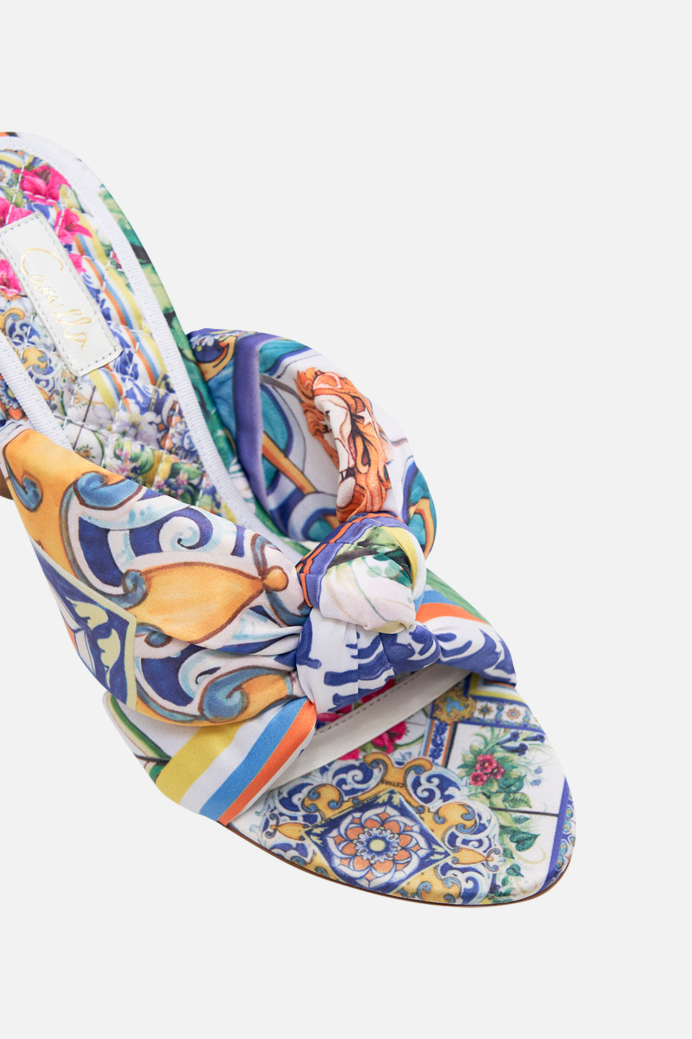 EUDREY KNOTTED MID HEEL AMALFI AMORE