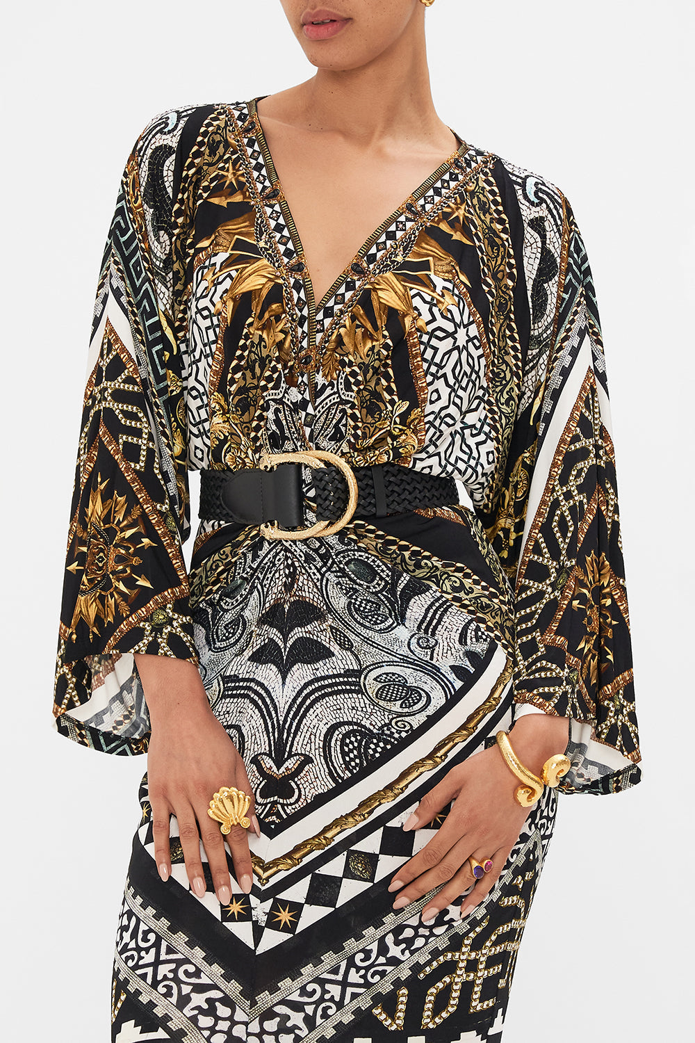 DOUBLE D-RING BELT SOLID BLACK